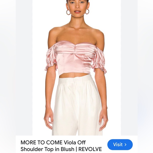 More To Come Tops - "VIOLA" Silky Off The Shoulder Top